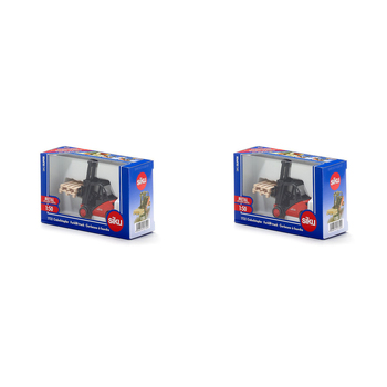 2PK Siku 1:50 Scale Diecast Linde Forklift Truck Kids 92mm Toy Red 3y+