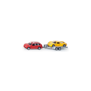 3pc Siku Porsche Cayanne Cars & Towing Trailer 1:55 Scale Kids Toy 3y+
