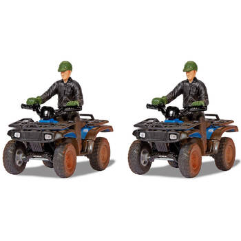 2PK Siku Massey Ferguson AgTV Blue Edition 1:32 Vehicle Kids Toy 3y+
