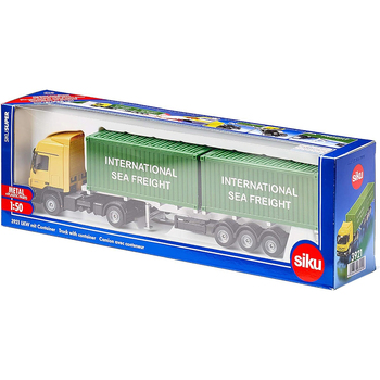 Siku 1:50 Scale Diecast Mercedes Actros Container Truck Kids 317mm Toy 3y+