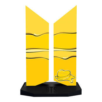 BTS Butter Edition Logo Replica Figure Display 7x4.5in
