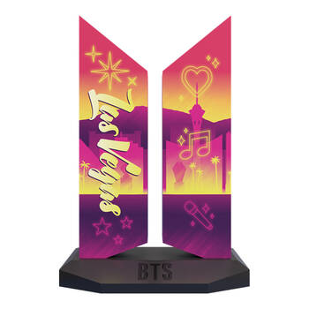 BTS Las Vegas Edition Logo Replica Figure Display 7x4.5in