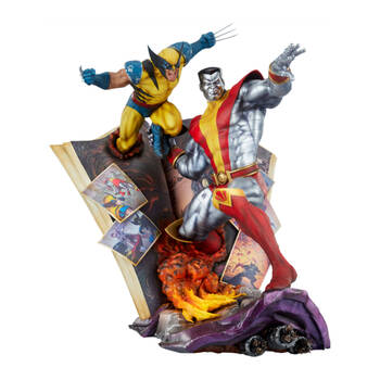 X-Men Colossus & Wolverine Statue Collectible Figure