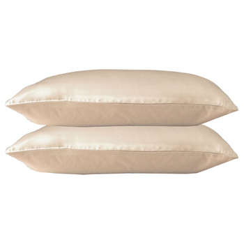 2pc Canningvale Beautysilks Pillowcase Set Champange