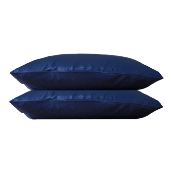 2pc Canningvale Beautysilks Pillowcase Indigo Blue