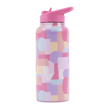 Splosh Sip By Splosh Abstract S/Steel Water Bottle 950ml