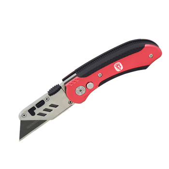 Spear & Jackson Metal Folding Utility Knife w/ 10-Blades Hand Tool
