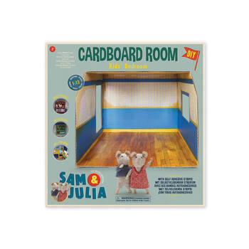 Sam & Julia Cardboard Room Kids Bedroom Children DIY Toy 3y+