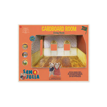 Sam & Julia Cardboard Room Living Room Kids/Children DIY Toy 3y+