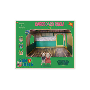Sam & Julia Cardboard Room Shop Kids/Children DIY Toy 3y+