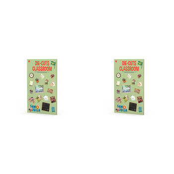 2PK Sam & Julia DieCuts Classroom Pre-Cut Miniature Decor 6y+