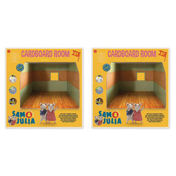 2PK Sam & Julia Nursery Cardboard Room DIY Kids Toy 6y+