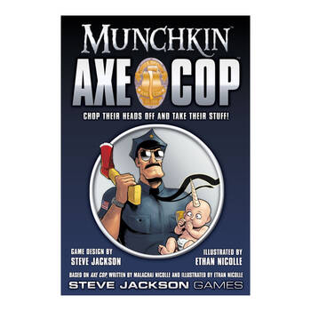 Munchkin Axe Cop Tabletop Board Game Kids/Family Night 10y+