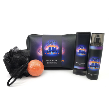 Space Jam Men's A New Legacy Wash Bag Body Wash/Body Spray/Loofah/Soap Gift Set
