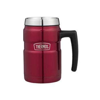 New THERMOS ThermoCafe Vacuum Insulated Travel Cup 200ml Coffee Cup Black  Red