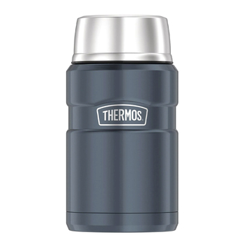 Thermos King 710ml Stainless Steel Vacuum Insulated Hot/Cold Food Jar Slate