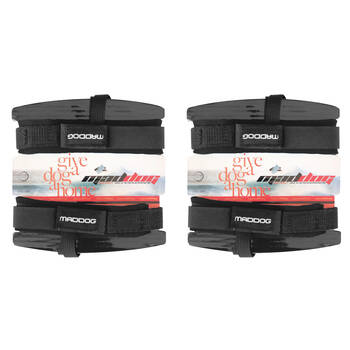 2PK Maddog Bodyboarding Fin Savers Accessory w/ Ankle Strap Black