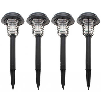 4PK Lenoxx Mosquito Zapper Solar Night Lamp