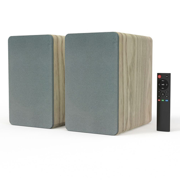 Silcron SLR05 Wireless Active Bookshelf Speakers with HDMI ARC - Wood