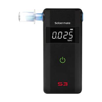 Andatech Sobermate S3 Fuel Cell Accurate Sleek Personal Portable Breathalyser 