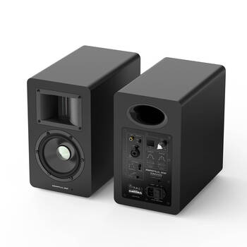 2pc Airpulse SM200 Precision Monitor Loudspeakers 185x315cm - Black