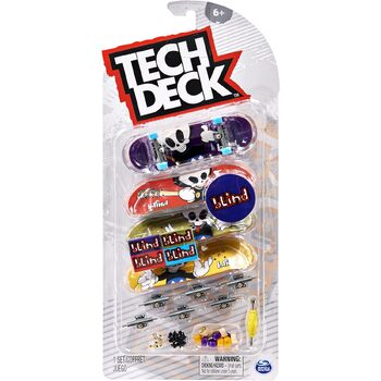 4PK Spin Master Tech Deck Finger Board Kids/Children Toy Assorted 6+