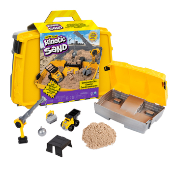 Spin Master Kinetic Sand Construction Folding Sandbox Kit Kids Play Toy 3+