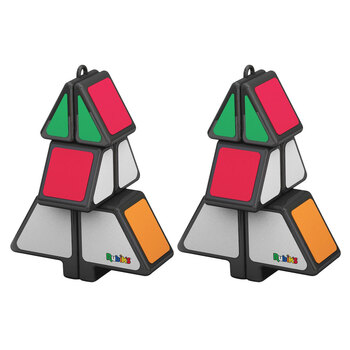 2PK Spin Master Rubik's Christmas Tree Twist Cube Kids Toy 3+