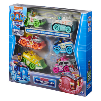 Spin Master Paw Patrol True Metal Neon Rescue Vehicles Kids Toy 3+