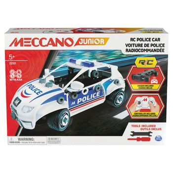 Spin Master Meccano Junior Radio Control Police Car Building Set Toy 8+