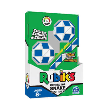 2pc Rubiks Connect & Create Snake Serpent Prism Shaped Fidget Puzzles 8y+