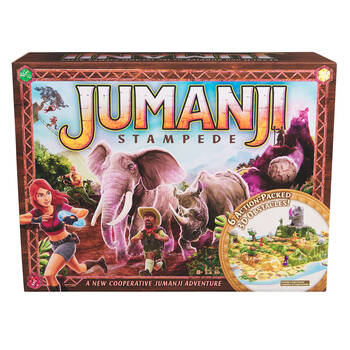 Spin Master Jumanji Stampede 3D Adventure Board Game for 2-4 Players 8y+