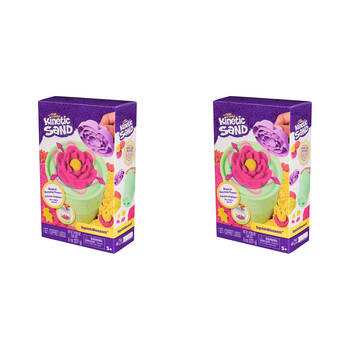 2PK Spin Master Kinetic Sand SquishBlossom Playset Sand Moulding Kit 5y+
