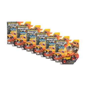 6PK Monster Jam Smash & Bash Diecast Monster-Trucks Kids Toy 1:64 3y+ Assorted