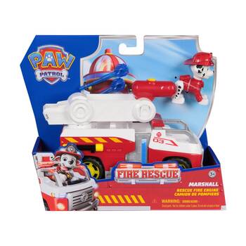 Paw Patrol Marshall Rescue Fire Engine Truck Vehicle Childrens Toy 3Y+ Red