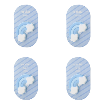 4PK Sundae Kids Fizzing Bath Bomb Bubblegum Scent Bodywash 100g