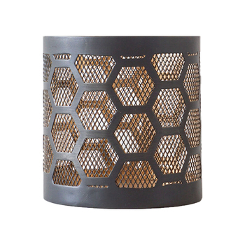 Rayell Hurricane Tealight Holder Zeus Medium Gold 12.5x13x12.5cm