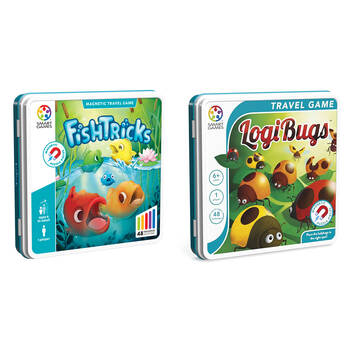 Smart Games Logibugs & Fish Tricks Puzzle Game Kids Educational Toy Combo 5y+
