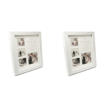 2PK Our Wedding Composite Wooden Photo Frame Home Decor 21x24cm