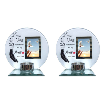 2x Your Wings Were Ready Candle Memorial Tealight Holder Frame