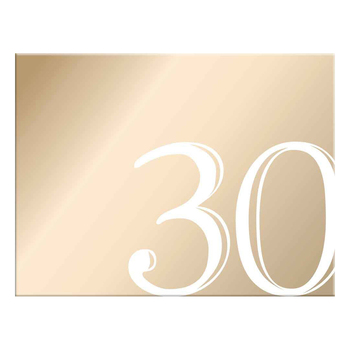 30th Rose Gold Guest Book Rose Gold Text 23x18cm Birthday Keepsake