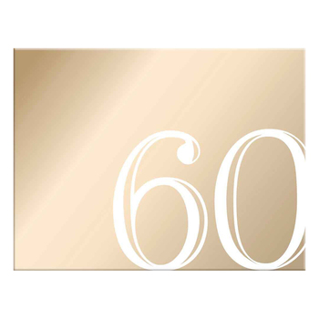 60th Rose Gold Guest Book Rose Gold Text 23x18cm Birthday Keepsake