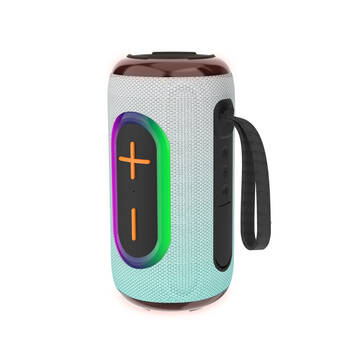Laser Portable Bluetooth Wireless Pill Fabric Speaker RBG Light Aquatic Awe