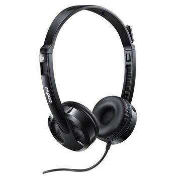 Rapoo H100 3.5mm Wired Stereo Headsets/Over-Ear Headphones w/ Mic