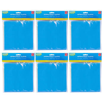 6x 3PK Spiffy Antibacterial Cloths