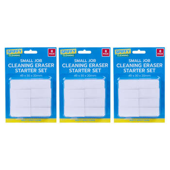 3x 8PK Spiffy Small Job Cleaning Eraser Set