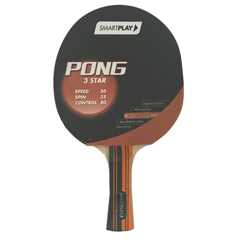 Smartplay Pong 3 Star Intermediate Table Tennis Bat