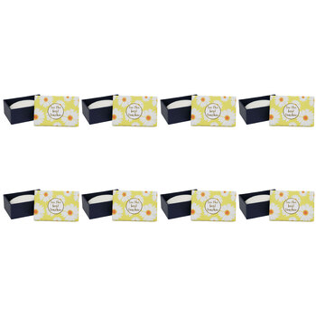 8PK LVD Oval Soap w/ Box For The Best Teacher 9x6cm - Sunflower