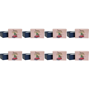 8PK LVD Merry Christmas Sausage Bath Soap Bar 9x6cm w/ Box