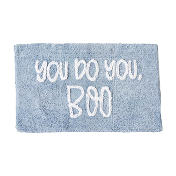 Rayell Bathroom Mat Rug You Do You Boo Blue 80x50cm